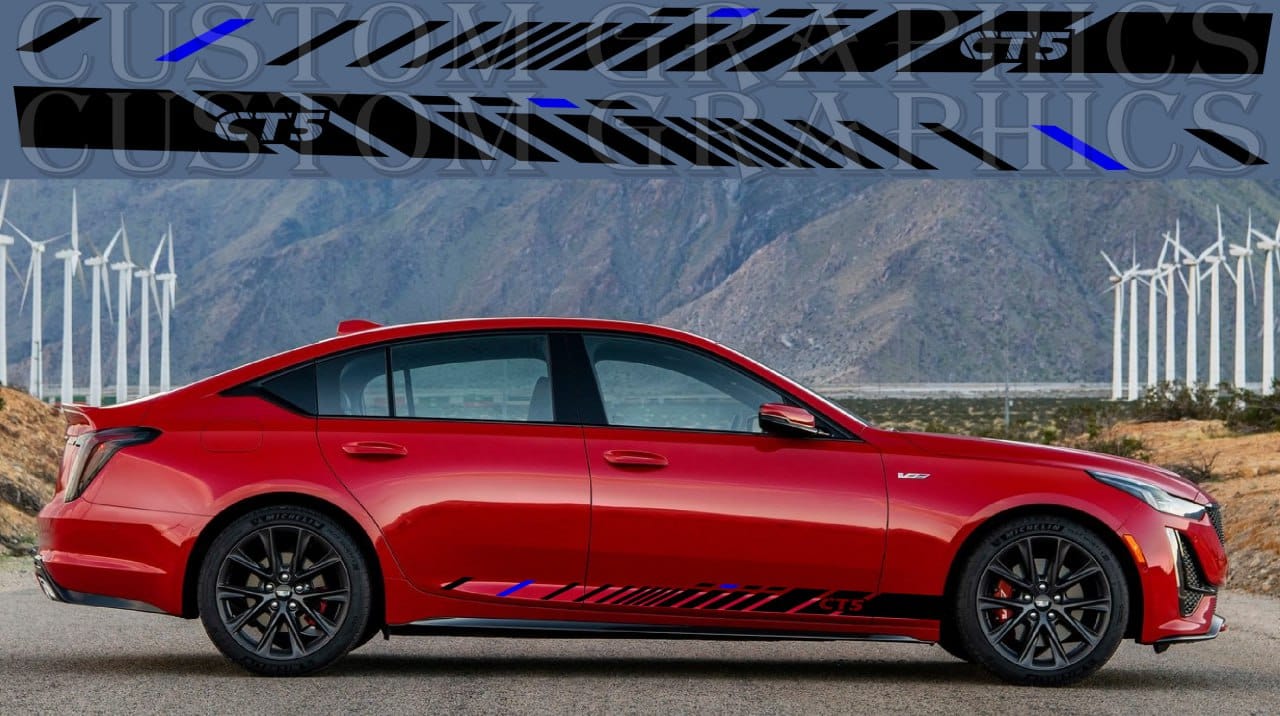 Autocollant compatible avec le kit carrosserie au design unique Cadillac CT5 V 2020