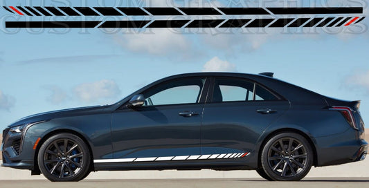 Autocollant compatible avec le kit de carrosserie de conception de figurine Cadillac CT4 V 2020