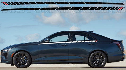 Autocollant compatible avec le kit carrosserie Cadillac CT4 V 2020 Up Line Design