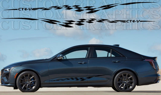 Autocollant compatible avec le kit de carrosserie de finition Cadillac CT4 V 2020