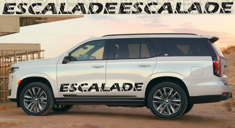 Sticker Compatible with Cadillac Escalade New Name Design Body Decal