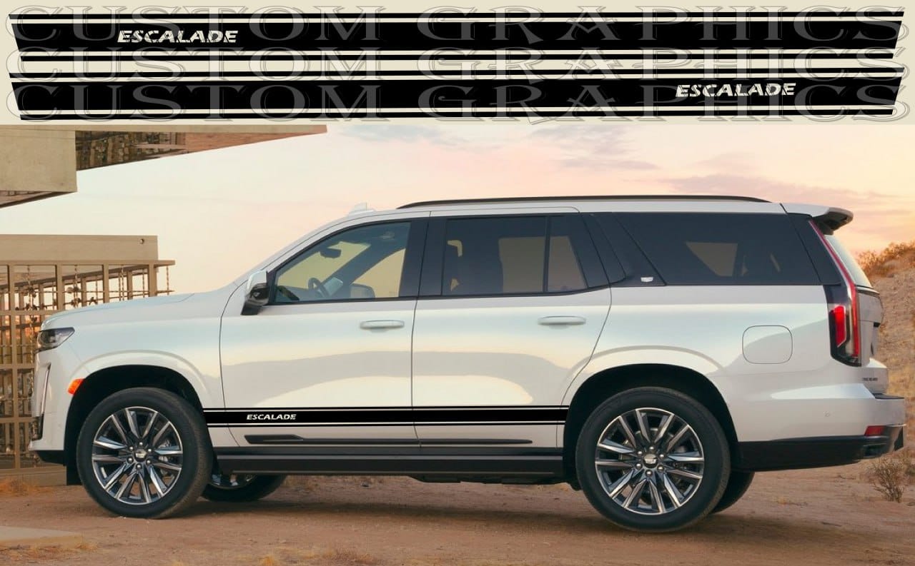 Premium Stickers Compatible with Cadillac Escalade New Classic Design Body Decal Vinyl car stickers, 
Automotive decals, 
Custom car stickers, 
Car styling decals, 
Graphic car stickers,  
Decorative car decals, 
Car Styling, 
Premium Quality, 
Personalized Design, 
Vehicle Enhancement, 
Sticker Street Auto, 
Stylish Exclusive, 
Easy Application, 
Worldwide Delivery
