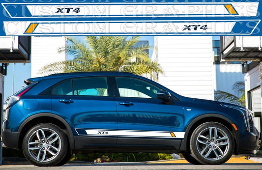 Autocollant compatible avec le kit de carrosserie Cadillac XT4, nouveau design