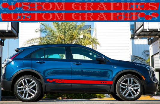 Autocollant compatible avec le kit carrosserie Cadillac XT4 New Honey Design