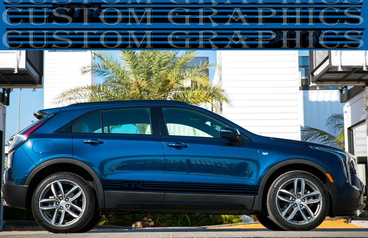 Autocollant compatible avec le kit carrosserie Cadillac XT4 New Design