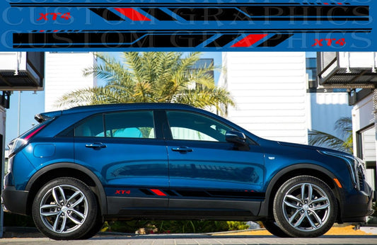 Autocollant compatible avec le kit de carrosserie Cadillac XT4, nouveau design