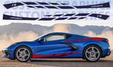 4x Line Design Graphics compatibles avec Chevrolet Corvette C8 Stingray 