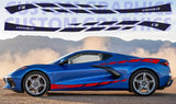 4x Line Design Graphics Compatible With Chevrolet Corvette C8 Stingray