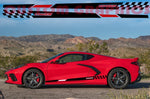 2 Colors Design Graphics Compatible With Chevrolet Corvette C8 Stingray