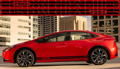 Bandes autocollantes en vinyle compatibles avec la conception de la ligne Toyota Prius