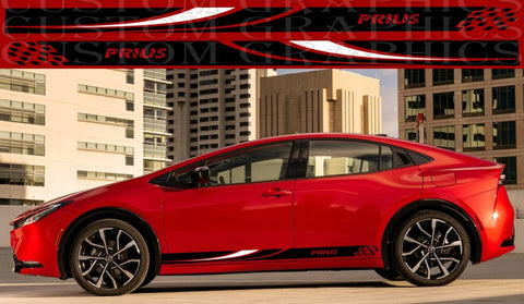 Bandes autocollantes en vinyle compatibles avec le design de style Toyota Prius