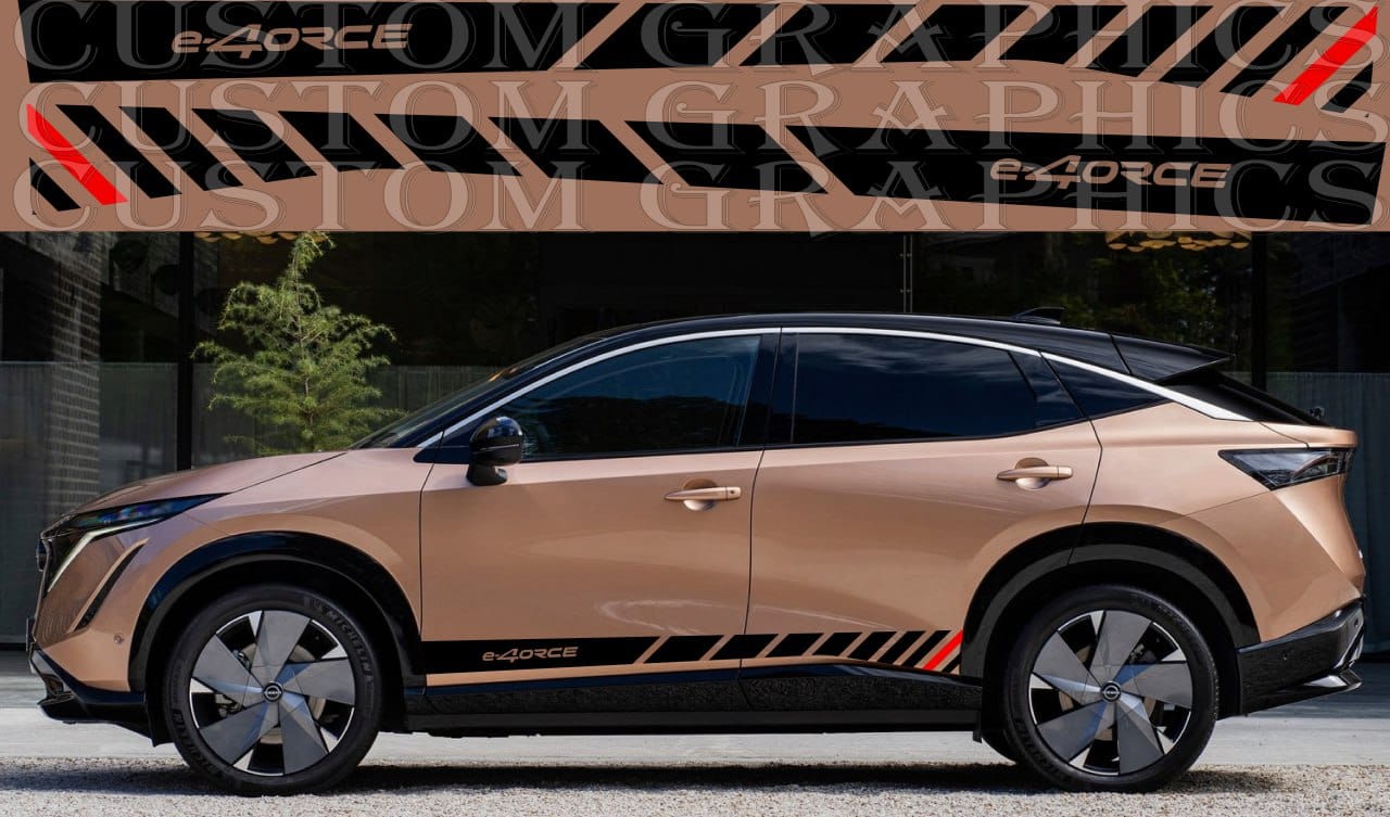 Autocollant compatible avec Nissan Ariya Nouveau beau design pour passionnés de voitures 