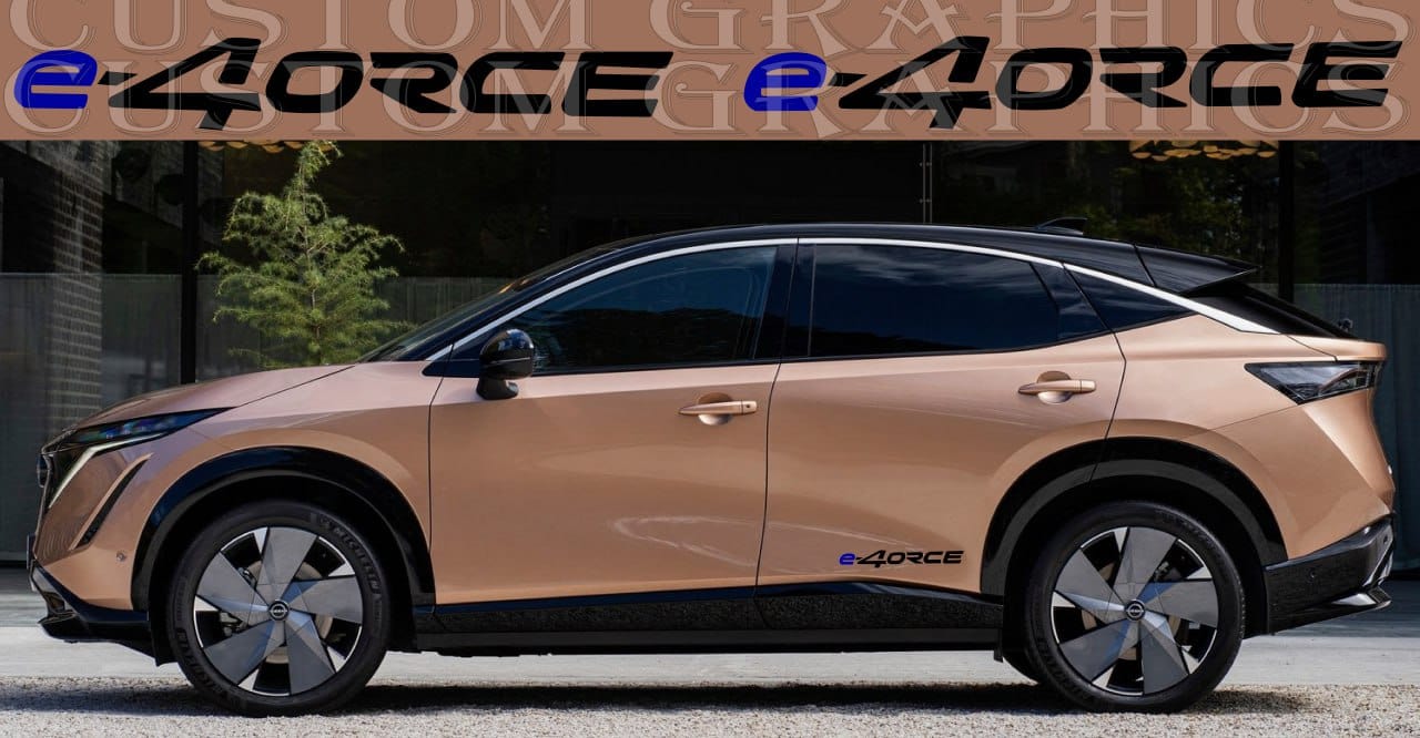Autocollant compatible avec Nissan Ariya Nouveau beau design Miami Cars 