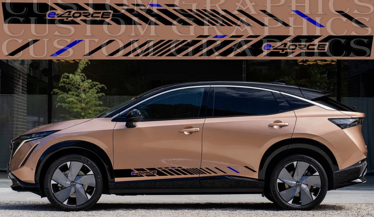 Autocollant compatible avec Nissan Ariya Nouveau beau design de style de voiture 