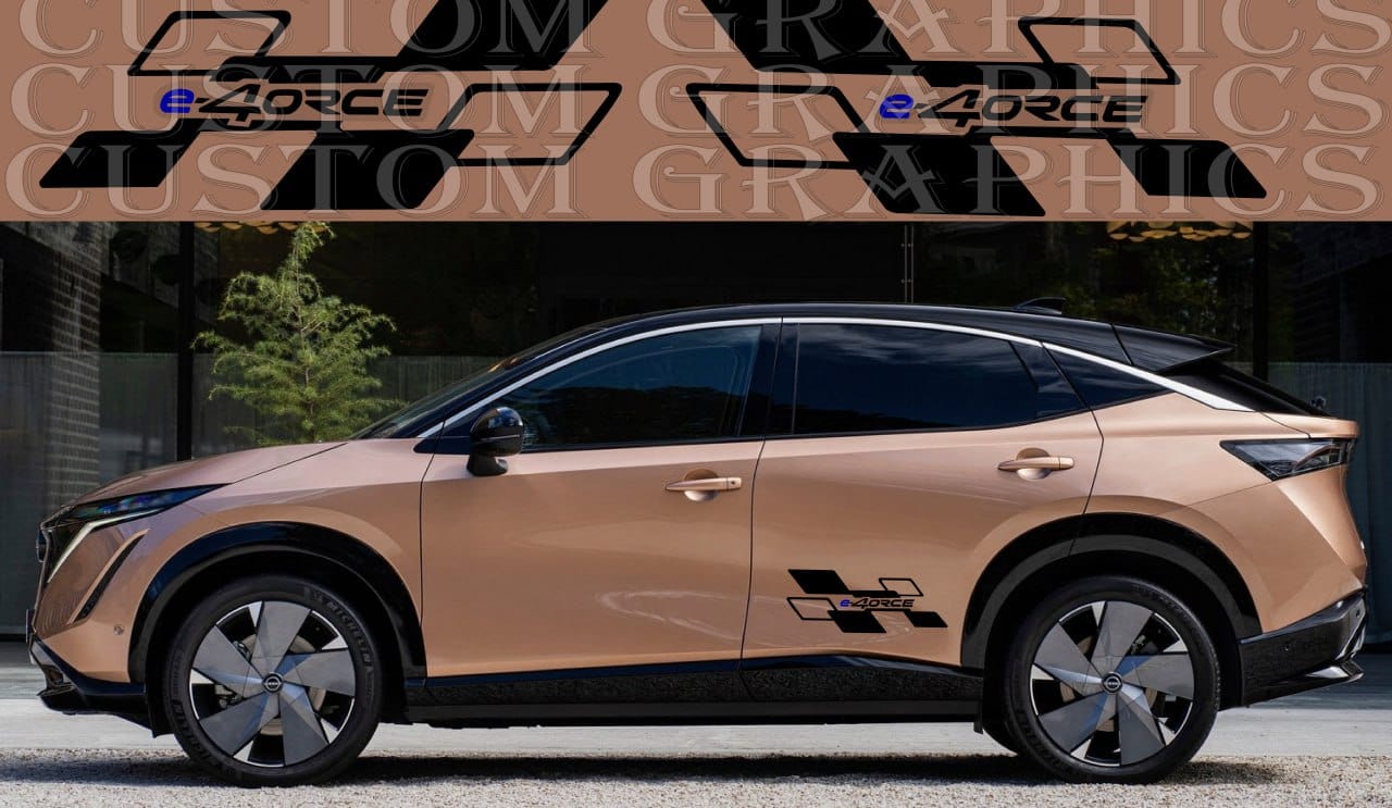 Autocollant compatible avec Nissan Ariya Nouveau beau design Auto Obsessed 