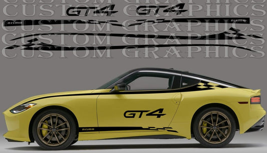 Bandes en vinyle compatibles avec les autocollants Nissan Z Nismo Decals Style Design