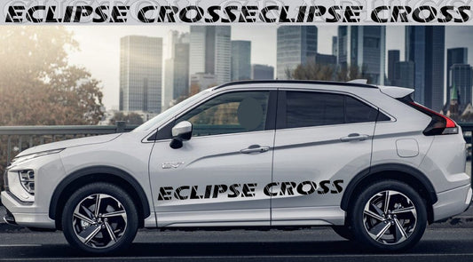 Autocollant en vinyle compatible avec la conception du nom Mitsubishi Eclipse Cross