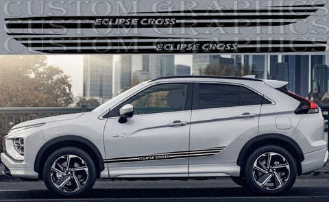 Vinyl Sticker Compatible with Mitsubishi Eclipse Cross Unique Line Design