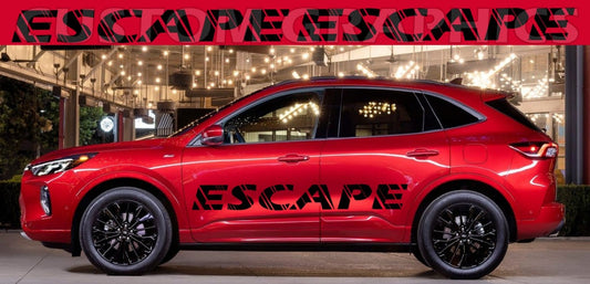 Vinyl Stickers Compatible With Ford Escape New Name Design