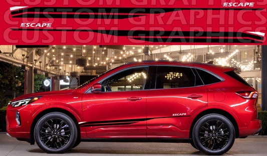 Vinyl Stickers Compatible With Ford Escape New Line Design