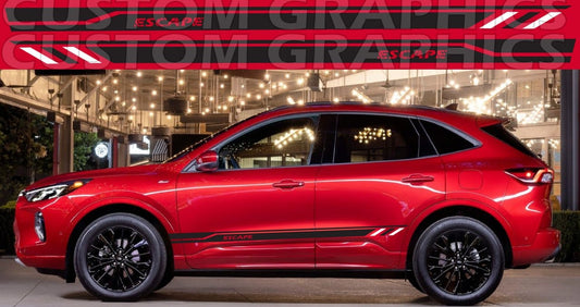 Vinyl Stickers Compatible With Ford Escape New Unique Design