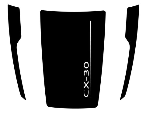 Hood Stickers Compatible with Mazda CX-30 Vinyl Stripes Unique Design