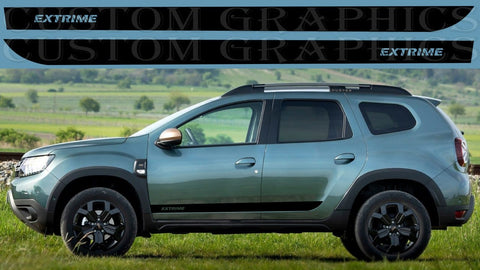 New Classic Design Graphic Stickers Compatible with Dacia Duster Extreme