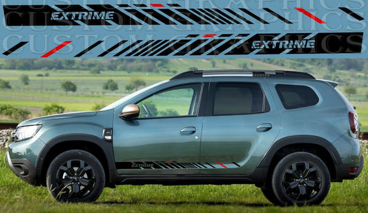 Autocollants graphiques au design unique compatibles avec Dacia Duster