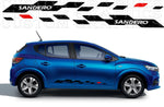Figure Line Design Graphic Stickers Compatible with Dacia Sandero