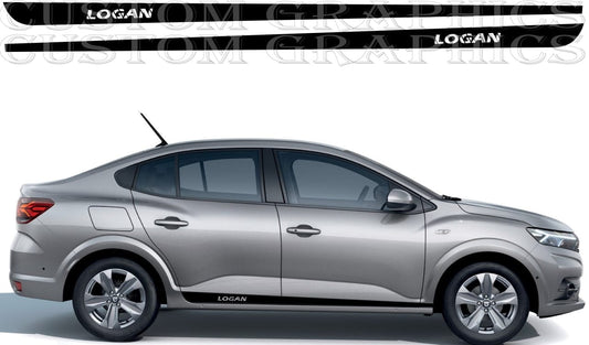 Autocollants au design de ligne classique compatibles avec Dacia Logan