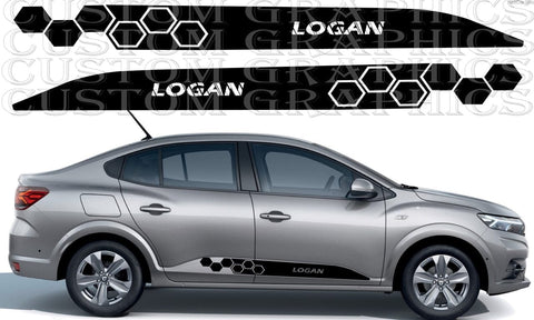 Honey Line Design Graphic Stickers Compatible with Dacia Duster