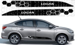 Honey Line Design  Stickers Compatible With Dacia Logan
