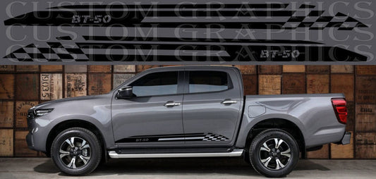 Stickers Compatible with Mazda BT-50 Vinyl Stripes New Design