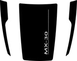 Nouvel autocollant de capot compatible avec les décalcomanies en vinyle Mazda MX-30 Classico Design