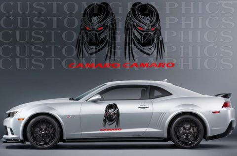 Premium Stickers Compatible With Chevrolet Camaro Best Alien Design
