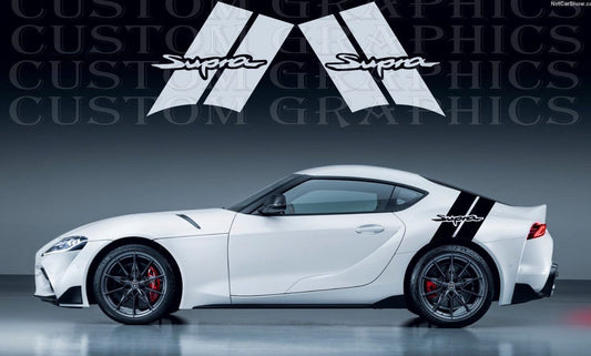 Premium Vinyl Sticker Compatible With Toyota Supra New Sports Design