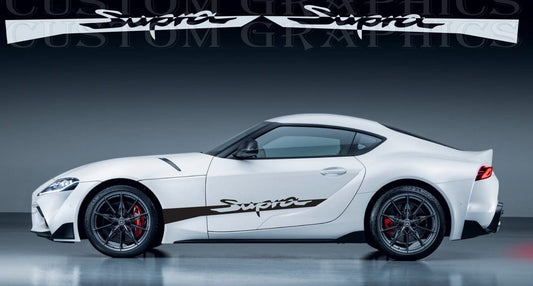 Premium Vinyl Sticker Compatible With Toyota Supra Best New Design