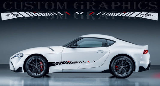 Premium Vinyl Sticker Compatible With Toyota Supra New Sports Design