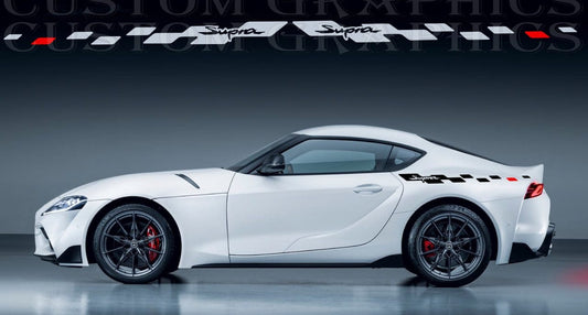 Premium Vinyl Sticker Compatible With Toyota Supra New Figure Design