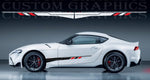 Autocollant en vinyle de qualité supérieure compatible avec le nouveau design en bloc de la Toyota Supra