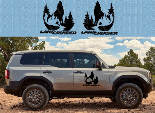 Premium Vinyl Sticker Compatible With Toyota Land Cruiser New Design