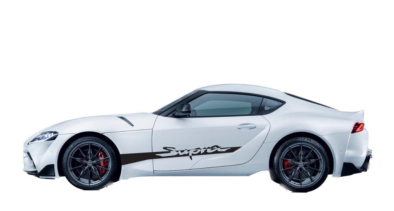 Autocollant en vinyle de qualité supérieure compatible avec la nouvelle conception de la meilleure Toyota Supra