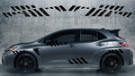 Premium Vinyl 4x Stickers Compatible With Toyota Corolla Line Design