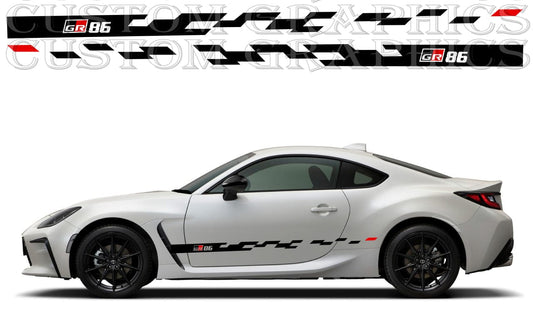 Premium Hood Vinyl Sticker Compatible With Toyota GR 86 Style Classic Design Decorative car decals Car window stickers Exclusive car decals