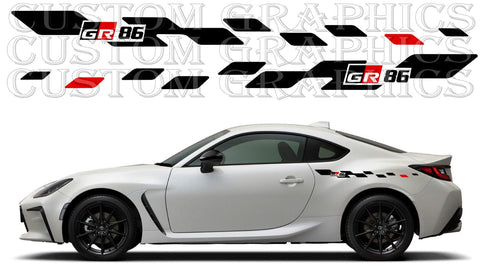 Premium Vinyl Sticker Compatible With Toyota GR 86 New Style Design