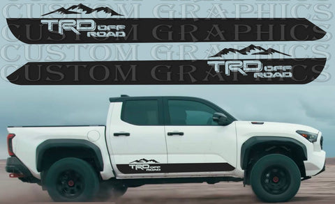 Premium Sticker Compatible with Toyota Tacoma Classic Mountain Design