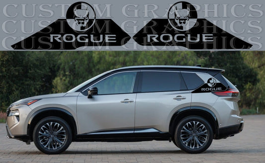 Premium Stickers Compatible with Nissan Rogue Rear Dog Design