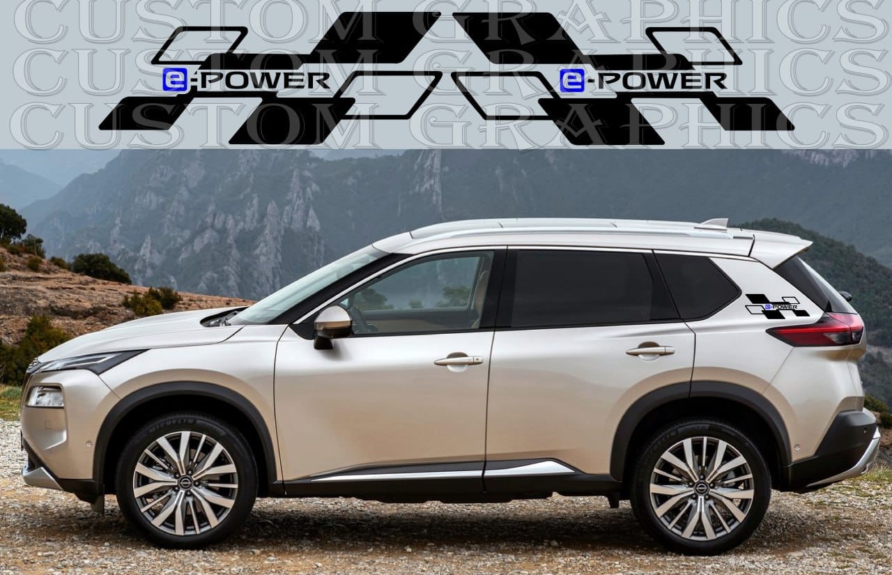 Autocollant Premium Compatible Avec Nissan X-Trail Nouveau Design Arrière