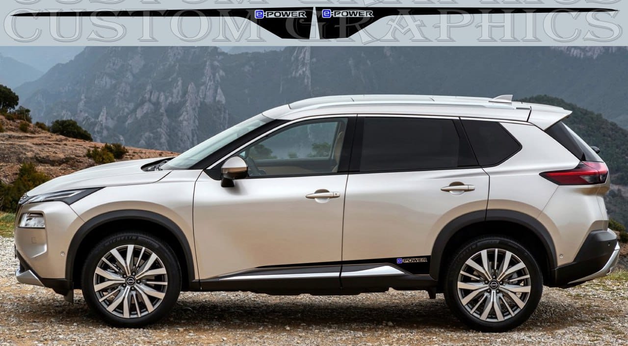 Premium Sticker Compatible With Nissan X-Trail New Rear Design