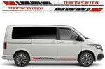 Premium Vinyl Sticker Compatible with VW Transporter New Block Design